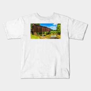 Burfordville Covered Bridge Kids T-Shirt